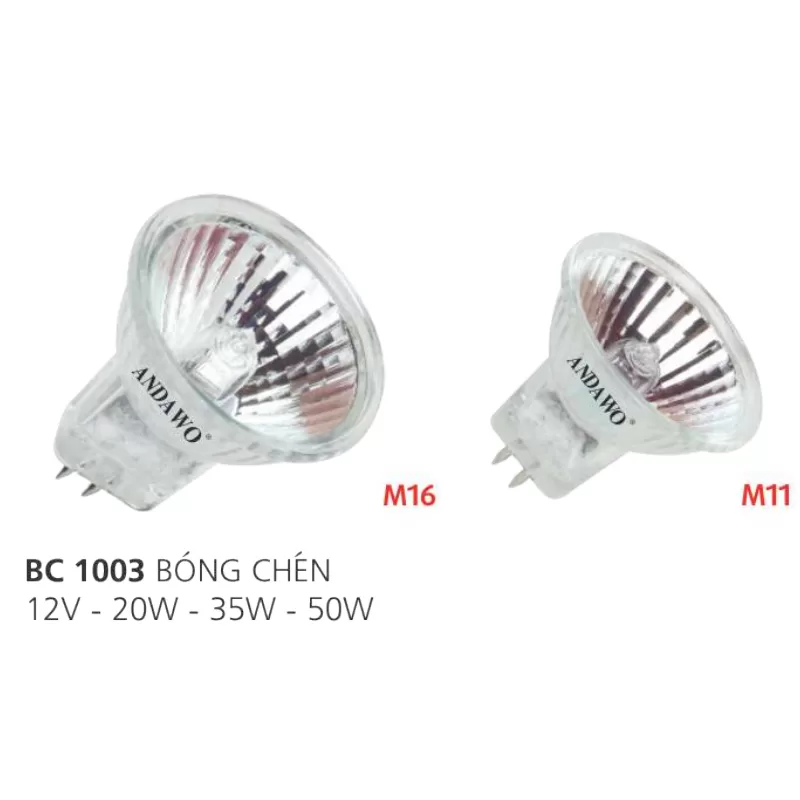 Bóng chén 12v - Bóng Halogen 12v BC1003