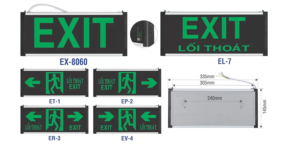 Đèn EXIT lối thoát ANDAWO